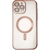 Fırsatkolik Mey Ithalat® iPhone 13 Pro Kılıf Kross Magneticsafe Kapak - Rose - 00 Siyah - Beyaz