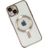 Fırsatkolik Mey Ithalat® iPhone 14 Kılıf Kross Magneticsafe Kapak - Gold - 00 Siyah - Beyaz