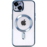 Fırsatkolik Mey Ithalat® iPhone 14 Plus Kılıf Kross Magneticsafe Kapak - Sierra Blue - 00 Siyah - Beyaz