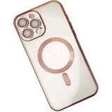 Fırsatkolik Mey Ithalat® iPhone 14 Pro Kılıf Kross Magneticsafe Kapak - Rose - 00 Siyah - Beyaz