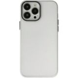 Fırsatkolik Mey Ithalat® iPhone 14 Pro Kılıf Modos Metal Kapak - Şeffaf - 00 Siyah - Beyaz