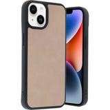 Fırsatkolik Mey Ithalat® iPhone 15 Kılıf Aras Deri Kapak - Pudra - 00 Siyah - Beyaz