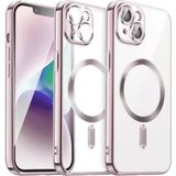 Fırsatkolik Mey Ithalat® iPhone 15 Kılıf Kross Magneticsafe Kapak - Rose - 00 Siyah - Beyaz