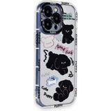 Fırsatkolik Mey Ithalat® iPhone 15 Pro Max Kılıf Reflexion Desenli Kapak - Desen 5 - 00 Siyah - Beyaz