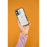Fırsatkolik Mey Ithalat® iPhone 16 Kılıf Boyi Silikon Kapak - Turkuaz - 00 Siyah - Beyaz
