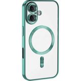 Fırsatkolik Mey Ithalat® iPhone 16 Plus Kılıf Kross Magneticsafe Kapak - Turkuaz - 00 Siyah - Beyaz