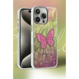 Fırsatkolik Mey Ithalat® iPhone 16 Pro Kılıf Blade Aynalı Desenli Kapak - Desen 8 - 00 Siyah - Beyaz