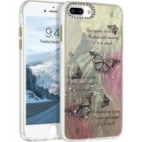 Fırsatkolik Mey Ithalat® iPhone 7 Plus Kılıf Blade Aynalı Desenli Kapak - Desen 6 - 00 Siyah - Beyaz