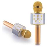 Fırsatkolik Mey Ithalat® Karaoke Mikrofon Dahili Hoparlörlü Sd-Usb-Aux Girişli Bluetooth Hoparlör - 01-Siyah