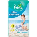 Fırsatkolik Mey Ithalat® Mayo Bebek Bezi 4-5 Beden 11 Adet - 00 Siyah - Beyaz