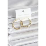 Fırsatkolik Mey Ithalat® Pirinç Gold Renk Minimal Kare Halka Kadın Küpe - 0 - Siyah