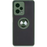 Fırsatkolik Mey Ithalat® Poco X5 Pro 5g Kılıf Montreal Yüzüklü Silikon Kapak - Yeşil - 004-Yeşil