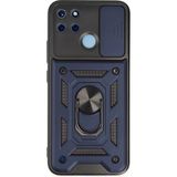 Fırsatkolik Mey Ithalat® Realme C25Y Kılıf Pars Lens Yüzüklü Silikon - Lacivert - 001-Lacivert