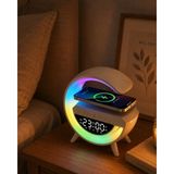 Fırsatkolik Mey Ithalat® Rgb Işıklı Bluetooth Hoparlör Tf Kart ve Fm Destekli Kablosuz Ses Sistemi - 00 Siyah - Beyaz