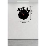 Fırsatkolik Mey Ithalat® Rock Band ve Müzik Temalı Ahşap Duvar Saati - 40X40 cm Lazer Kesim