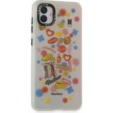 Fırsatkolik Mey Ithalat® Samsung Galaxy A04 Kılıf Estoril Desenli Kapak - Estoril - 16 - 00 Siyah - Beyaz