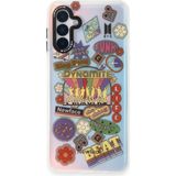 Fırsatkolik Mey Ithalat® Samsung Galaxy A04S Kılıf Estoril Desenli Kapak - Estoril - 14 - 00 Siyah - Beyaz