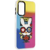 Fırsatkolik Mey Ithalat® Samsung Galaxy A14 4g Kılıf Estoril Desenli Kapak - Estoril - 10 - 00 Siyah - Beyaz