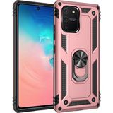 Fırsatkolik Mey Ithalat® Samsung Galaxy A91 / S10 Lite Kılıf Sofya Yüzüklü Silikon Kapak - Rose - 00 Siyah - Beyaz