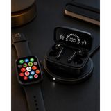 Fırsatkolik Mey Ithalat® Spor ve Günlük Kullanıma Uygun Akıllı Saat ve Bluetooth Kulaklık Seti Yüksek Performans - 00 Siyah - Beyaz