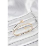 Fırsatkolik Mey Ithalat® Yonca Çiçek Model Pirinç Gold Renk Kadın Bileklik - 0 - Siyah