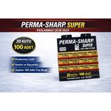 Fırsatkolik Perma-Sharp Super Paslanmaz Çelik Tıraş Bıçağı 5’li 20 Kutu