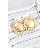 Fırsatkolik Pirinç Güneş Model Gold Renk Kadın Küpe - 0 - Siyah