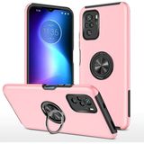 Fırsatkolik Poco F3 Kılıf Elit Yüzüklü Kapak - Pembe - 00Pembe