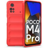 Fırsatkolik Poco M4 Pro 4g Kılıf Optimum Silikon - Kırmızı - 00Kırmızı