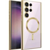 Fırsatkolik Samsung Galaxy S25 Ultra Kılıf Kross Magneticsafe Kapak - Gold - 00 Siyah - Beyaz