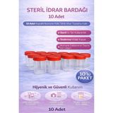 Fırsatkolik Steril Idrar Kabı Kapasiteli Numune Toplama Kabı 10 Adet