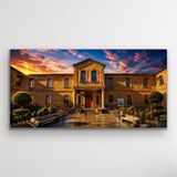 Fırsatkolik Tarihi Yozgat Lisesi Kanvas Tablo 60X120 cm - 00 Siyah - Beyaz