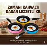 Fırsatkolik Tava Konseptli Duvar Saati - 00 Siyah - Beyaz