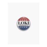 fırsatlar diyarı Loki For President Yazılı Marvel Temalı Buton Rozet