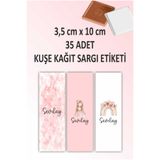 fırsatlar diyarı Prenses Tema - Bebek Madlen Çikolata Sargı Etiketi - 35 Adet