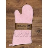 Fırsato Termo Yanmaz ve Isıya Dayanıklı Fırın Eldiveni 18 x 37 cm 2 Li Eldiven - Pembe