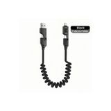 FIRSATTAN 65W Çoklu 4in1 USB Type-C ve Lightning Spiral Şarj ve Data Kablosu 1.5m