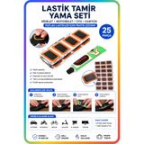 FırsatVar 25 Parça Lastik Tamir Ve Yama Seti Bisiklet Motosiklet Bot Teker Patlak Onarım Takımı