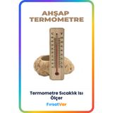 FırsatVar Ahşap Termometre Isı Sıcaklık Ölçer Çocuk Bebek Odası Askılı Oda Sıcaklığı Ölçer