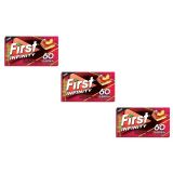 First 60 Dk Infinity Karpuz & Şeftali Aromalı Şekersiz Tatlandırıcılı Sakız - 3'lü Paket