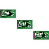 First 60 Dk Infinity Yeşil Nane Aromalı Şekersiz Tatlandırıcılı Sakız - 3'lü Paket - 27 gr