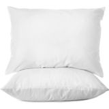 First Choice %100 Pamuk Saten 200 Tc (80 Tel) 2’li Yastık Kılıfı Seti - 50X70 cm - Beyaz - 50 x 70