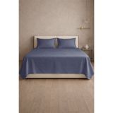 First Choice %100 Pamuk Saten 200 TC (80 Tel) Düz Çarşaf Seti Eclipse