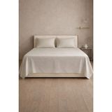 First Choice %100 Pamuk Saten 200 Tc (80 Tel) Düz Çarşaf Seti Şampanya - 260 x 280