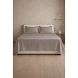 First Choice %100 Pamuk Saten 200 Tc (80 Tel) Düz Çarşaf Seti Vizon - 240 x 260