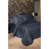 First Choice Advina %100 Pamuk Saten 200 Tc (80 Tel) Çift Kişilik Nevresim Takımı - Lacivert - 200 x 220 cm