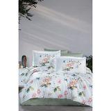 First Choice Alice %100 Pamuk Saten 200 Tc (80 Tel) Çift Kişilik Nevresim Takımı - Yeşil - 200 x 220 cm