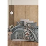First Choice Annabel %100 Pamuk 150 Tc (60 Tel) Ranforce Çift Kişilik Nevresim Takımı - Yeşil - 200 x 220 cm