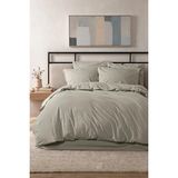 First Choice Arrow %100 Organik Yıkanmış Pamuk Tek Kişilik Nevresim Takımı - Koyu Bej - 160 x 220 cm