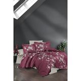 First Choice Arya %100 Pamuk Saten 200 Tc (80 Tel) Çift Kişilik Nevresim Takımı - Rose - 200 x 220 cm